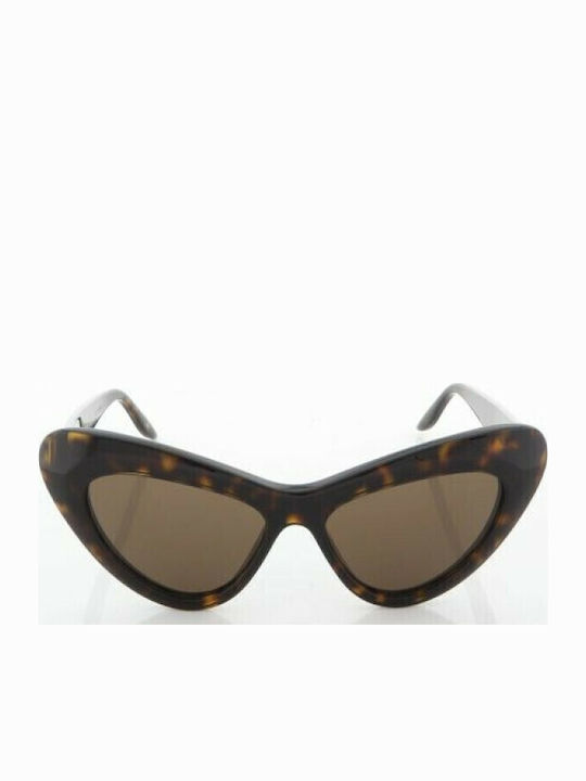 Gucci Γυναικεία Γυαλιά Ηλίου με Καφέ Ταρταρούγα Κοκκάλινο Σκελετό και Καφέ Φακό GG0895S 002