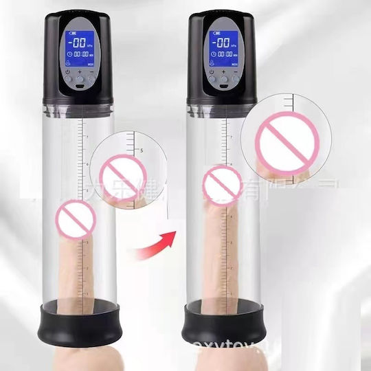 Realov Automatic Penis Pump Τρόμπα Πέους με Δόνηση Διάφανη