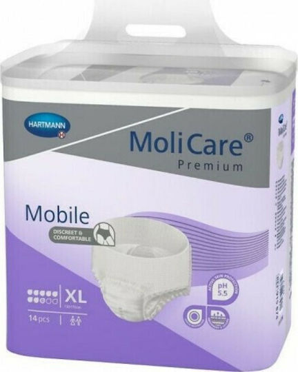 Hartmann MoliCare Mobile Super Πάνες Βρακάκι Ακράτειας XLarge 14τμχ