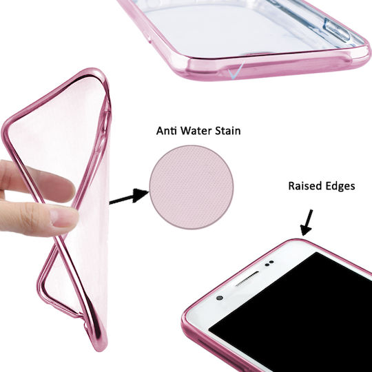 Volte-Tel Electroplating Back Cover Σιλικόνης Ροζ Χρυσό (Galaxy J5 2016)