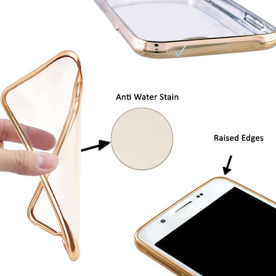 Volte-Tel Electroplating Back Cover Silicone Gold (Galaxy A6 2018)