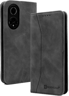 Bodycell PU Leather Portofel Piele artificială Magnetic Negru (Huawei Nova 9 / Honor 50 5G - Huawei Nova 9 / Honor 50 5G) 04-00390