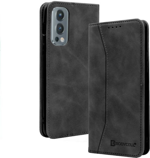 Bodycell PU Leather Портмоне Изкуствена кожа Черен (OnePlus Nord 2)