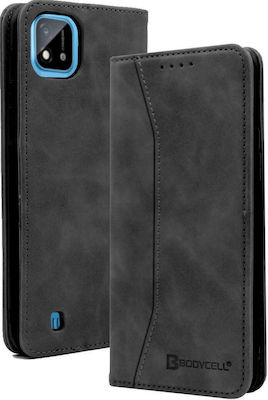 Bodycell PU Leather Portofel Piele artificială Negru (Realme C11 2021) 04-00480