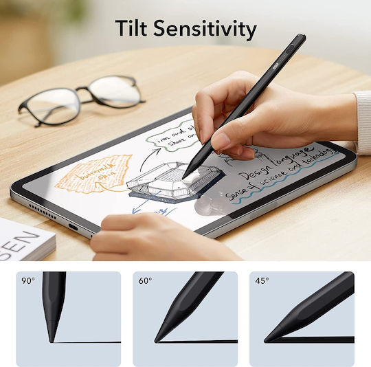 ESR Digital+ Magnetic Stylus Pen Digital with Palm Rejection for iPad in Black color