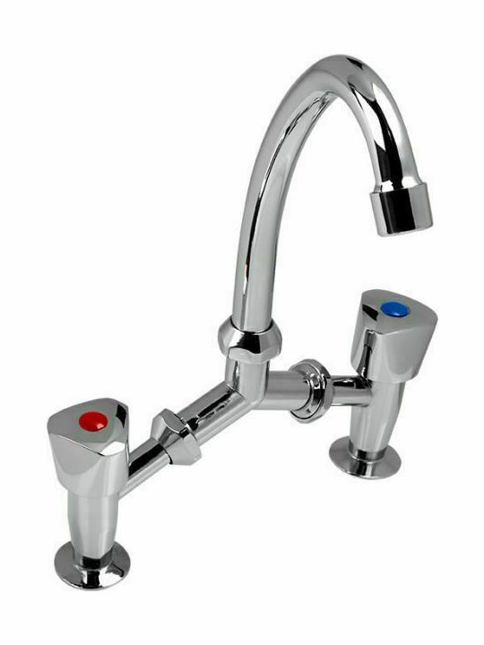 Gloria Star Tall Sink Faucet Silver