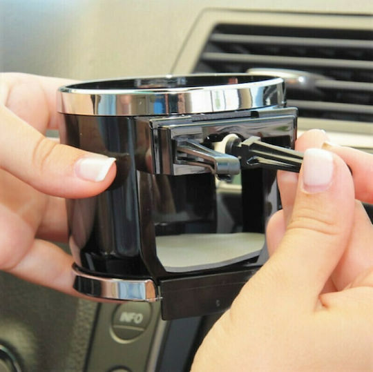 Cartech Car Cup Holder 1 Position for AC Vents in Black Color 27466