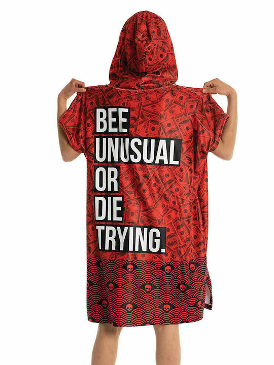Bee. Unusual. Bee Unusual or Die Trying Πόντσο Θαλάσσης από Μικροΐνες Κόκκινο