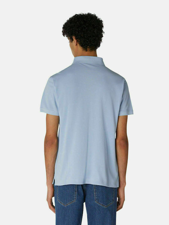 Trussardi Ανδρικό T-shirt Polo Γαλάζιο