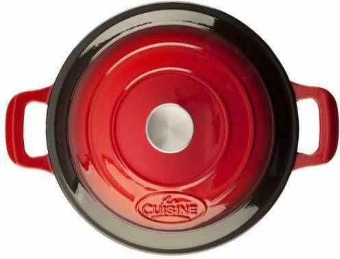 La Cuisine Tiefer Topf aus Gusseisen 3.5Es / 24cm