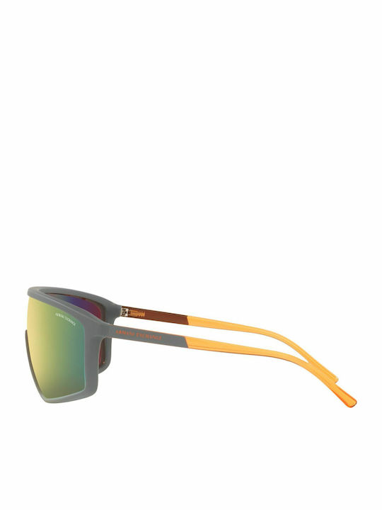 Armani Exchange Bărbătești Ochelari de soare cu Gri Cadru și Portocaliu Oglindă Lentilă AX4119S 81806Q