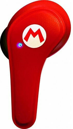 OTL Nintendo Super Mario In ear Bluetooth хендсфри Слушалки с Кутийка за Зареждане Червен