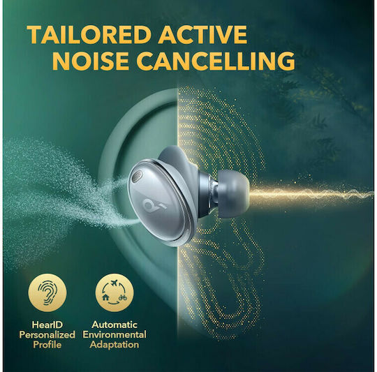 Soundcore by Anker Liberty 3 Pro In ear Bluetooth хендсфри Слушалки с Устойчивост на Пот и Кутийка за Зареждане Mist Grey