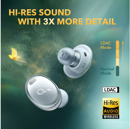 Soundcore by Anker Liberty 3 Pro In ear Bluetooth хендсфри Слушалки с Устойчивост на Пот и Кутийка за Зареждане Mist Grey