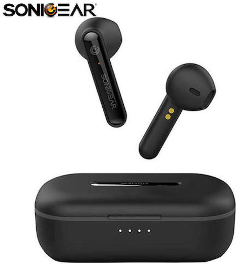 Sonic Gear TWS1 Earbud Bluetooth хендсфри Слушалки с Кутийка за Зареждане Черен