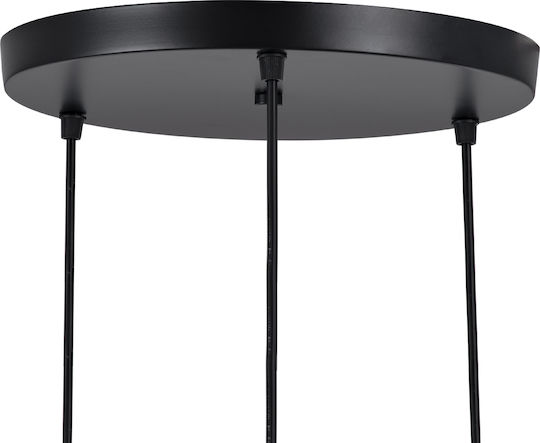 GloboStar Ava Pendant Light Black Bell with Socket E27 35x35x130cm