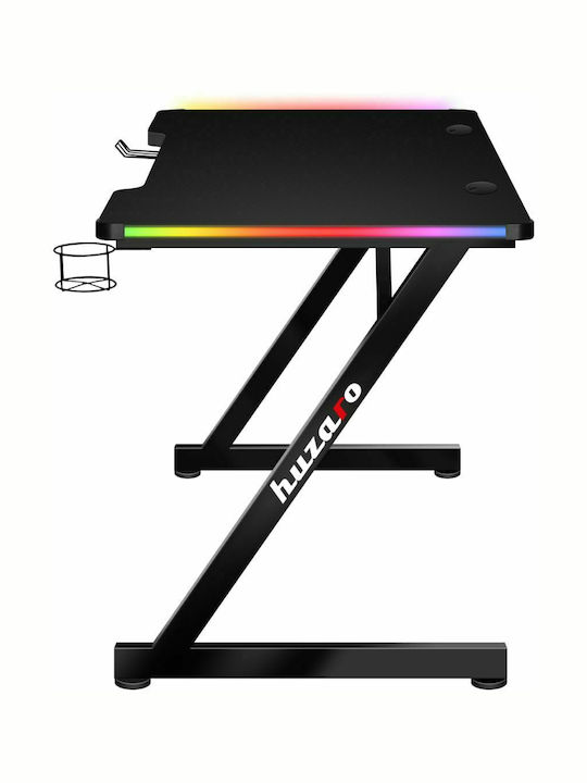 Γραφείο Gaming Hero 2.5 RGB με Μεταλλικά Πόδια Μαύρο 120x60x75εκ.