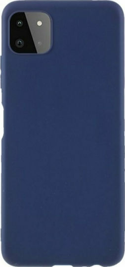 Matt Back Cover Silicon 1.2mm Albastru închis (Galaxy A22 5G)