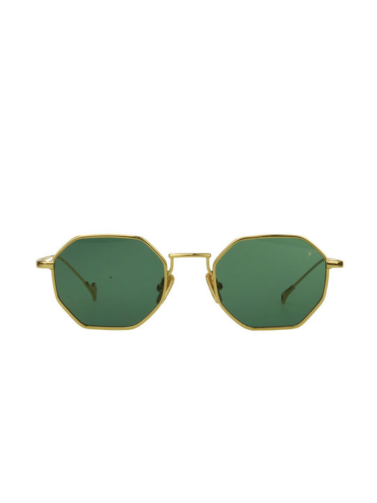 Eyepetizer Van Women's Sunglasses with C.4-40 Metal Frame and Green Lens