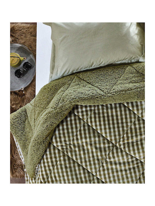 Kentia Πάπλωμα Μονό με Γέμιση Hollowfiber 160x220εκ. Lonzo 24 Μαύρο