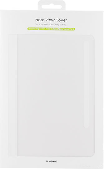 Samsung Note View Cover Klappdeckel Weie (SAMSUNG T870, T875, X700, X706, TAB S8) EF-ZX700PWEGEU