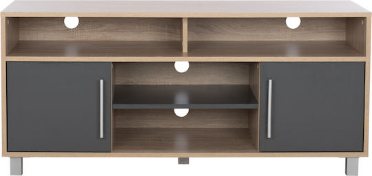 Έπιπλο Τηλεόρασης Danna Sonoma - Γκρι Μ120xΠ40xΥ55cm