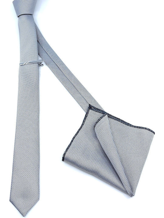 Legend Accessories -65 Men's Synthetic Monochrome Tie in Grey Color