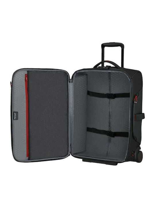 Samsonite Ecodiver Cabin Fabric Black Suitcase With 2 Wheels Height 55cm
