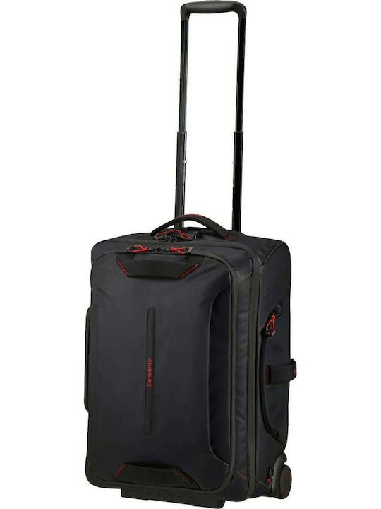 Samsonite Ecodiver Cabin Fabric Black Suitcase With 2 Wheels Height 55cm