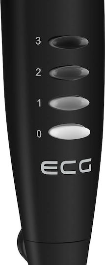 ECG FS 40A Ανεμιστήρας Ορθοστάτης 50W Διαμέτρου 40cm Μαύρος