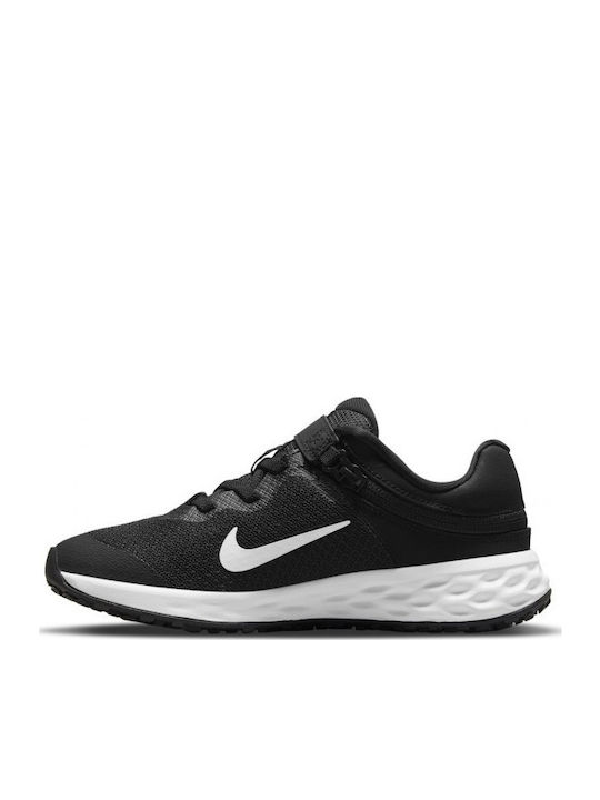 Revolution Revolution Kids Sports Shoes Running with Hoop & Loop Closure Lack / Dark Smoke Grey / White