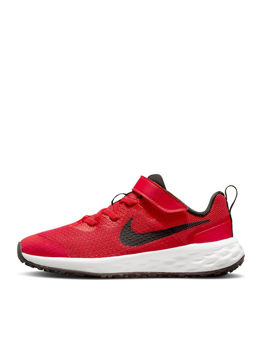 Revolution Revolution 6 Kids Sports Shoes Running with Hoop & Loop Closure University Red / Black