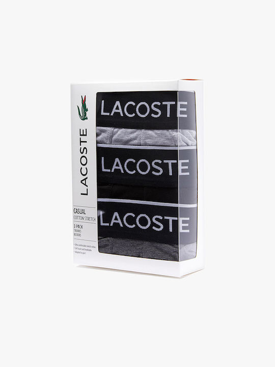 Lacoste Ανδρικά Μποξεράκια Πολύχρωμα με Σχέδια 3Pack