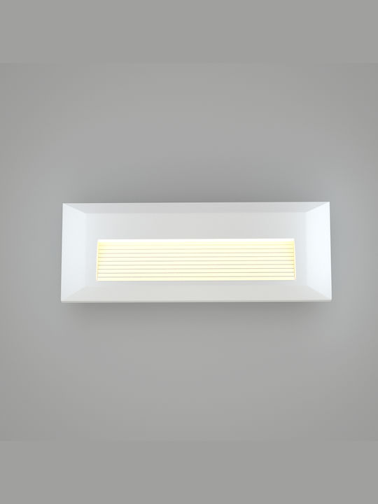 Inlight Mono Waterproof Wall-Mounted Outdoor Ceiling Light IP65 with Integrated LED White