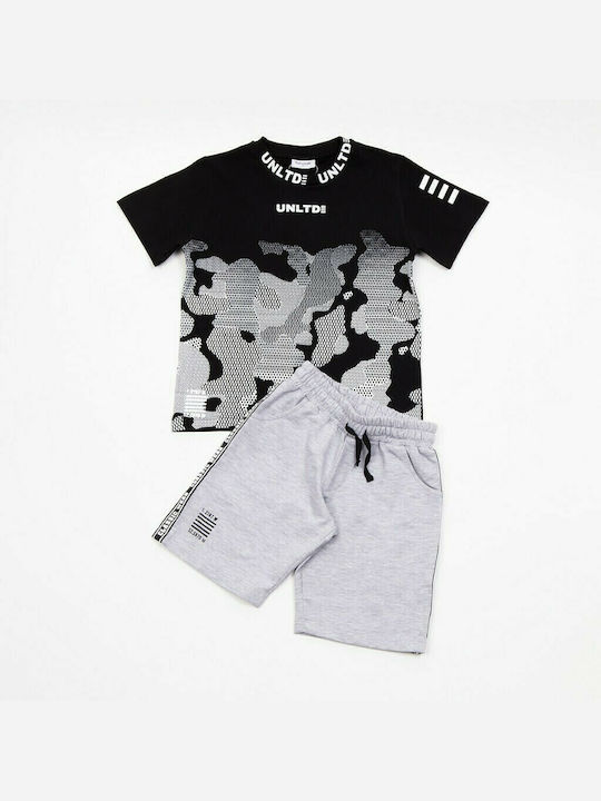 Trax Kids' Set with Shorts Summer 2pcs Black