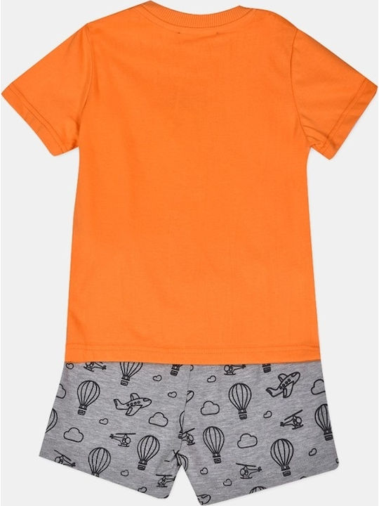 BodyTalk Kids Clothing Set with Orange Shorts 2 Pieces