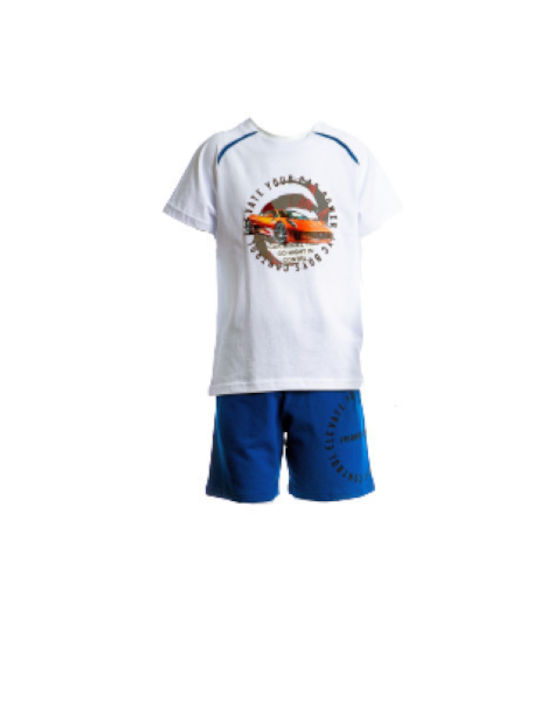 Joyce Kids Set with Shorts Summer 2pcs White