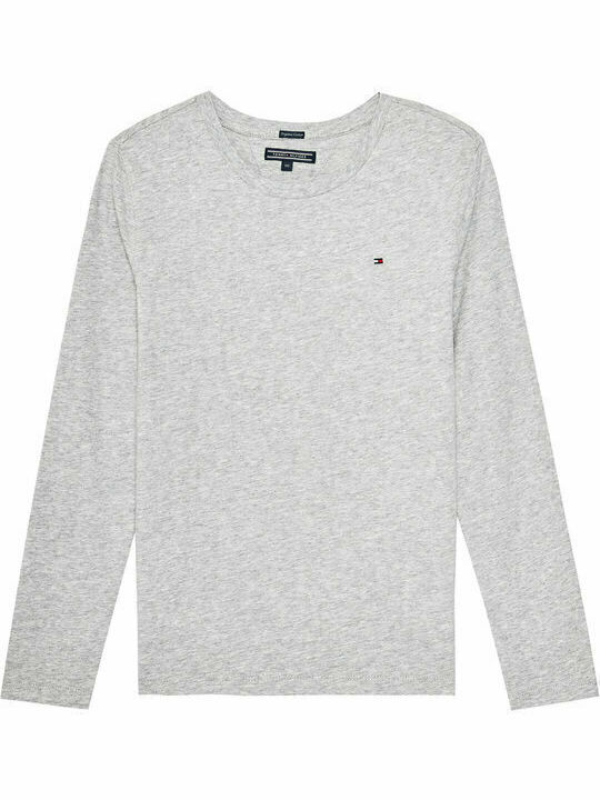 Kids' Shirt Long Sleeve Gray BASIC