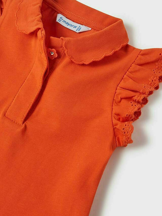 Mayoral Kids Polo Sleeveless Orange