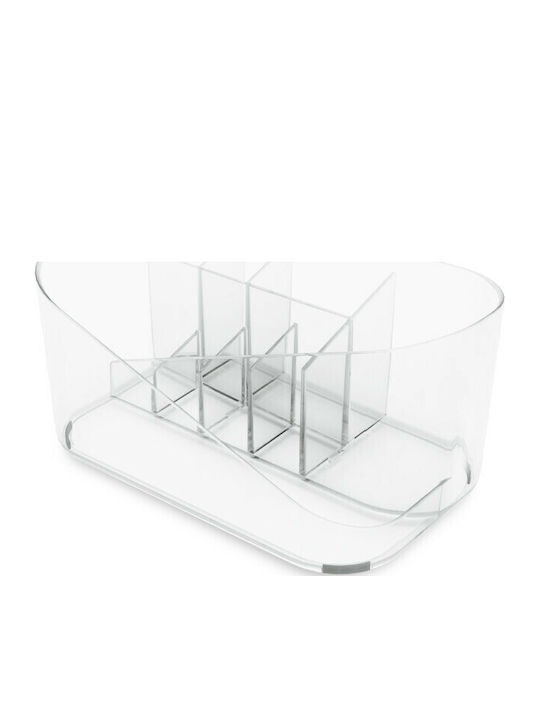 Umbra Cosmetics Organizer with 9 Compartments Transparent 27x17x13cm