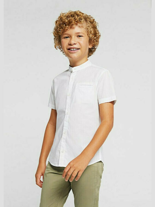 Mayoral Kids One Color Shirt White