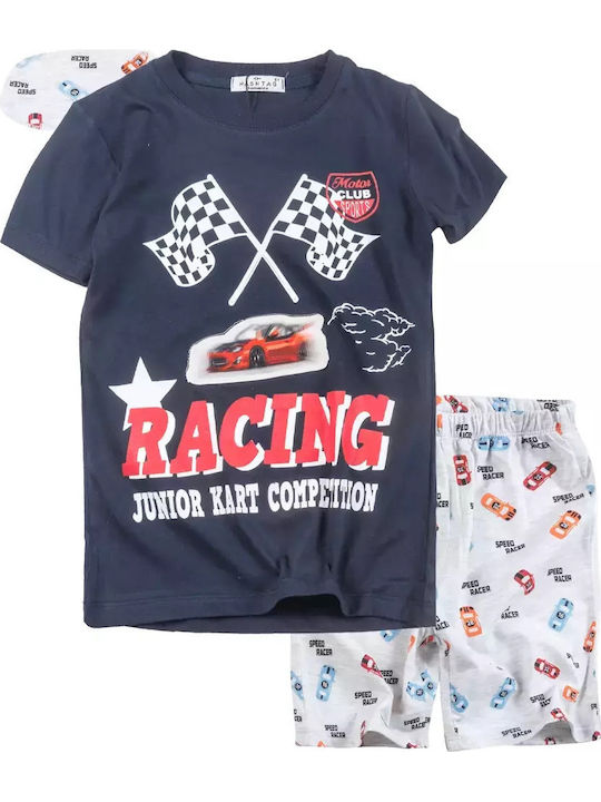 Hashtag Kids' Pajamas Summer Navy Blue