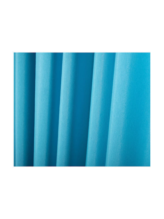 Viopros Vorhang mit Bleistiftfalten Lounette 22 Türkis 140x270cm