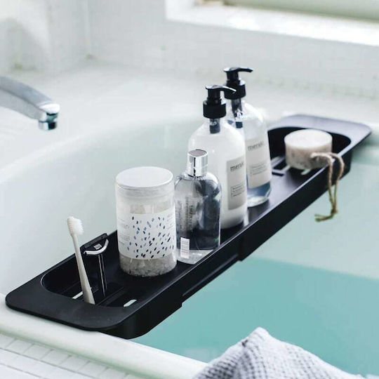 Yamazaki YMZK Bathtub Shelf Plastic 75x15.5x4.5cm Black