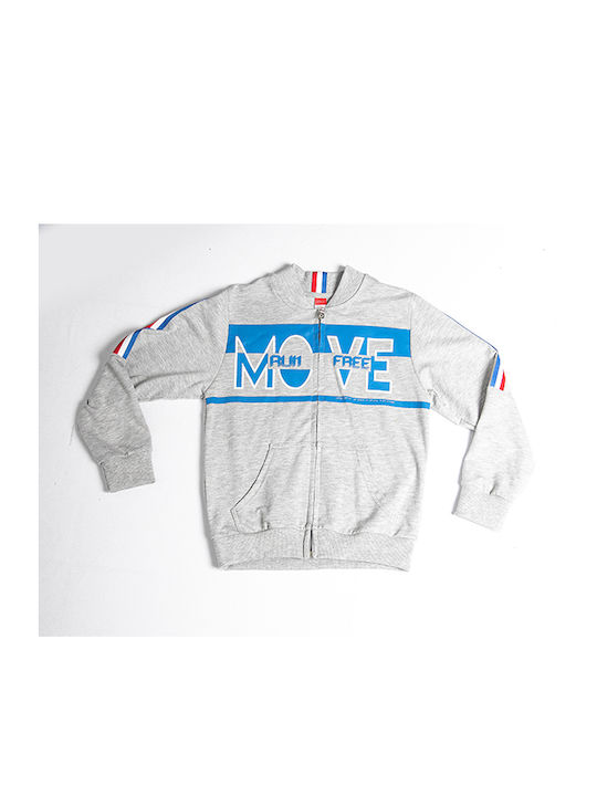 Joyce Boys Sweatshirt with Zipper Gray