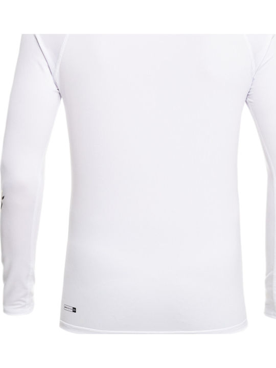 Quiksilver All Time Long Kinder Badeanzug Langarmshirt Weiß