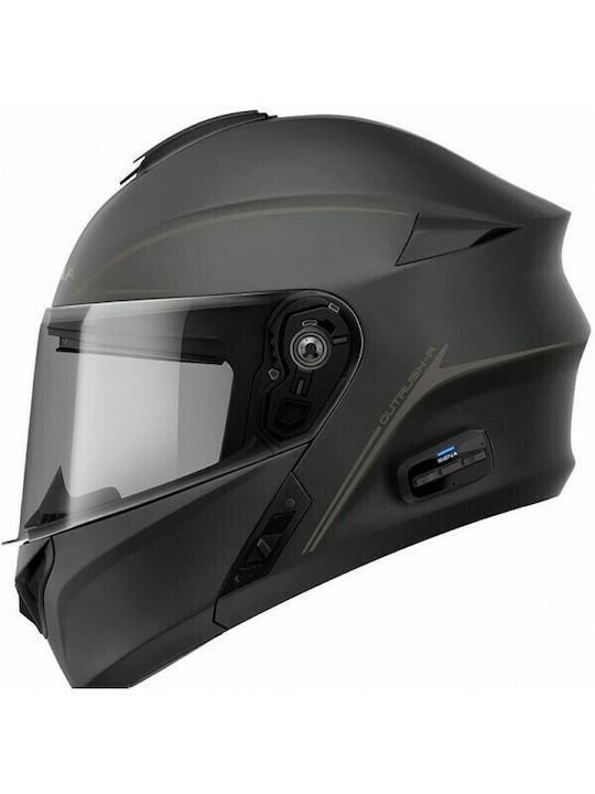 Sena Outrush R Black Matt Motorradhelm Modular ECE 22.05 1730gr