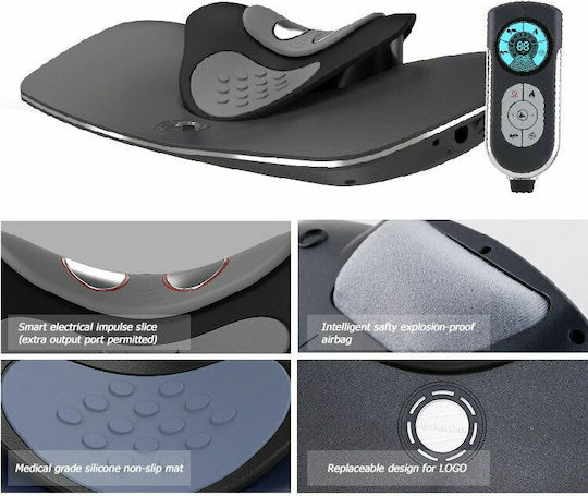 Clever Massagegerät für den Nacken mit Vibration und Heizfunktion Schwarz