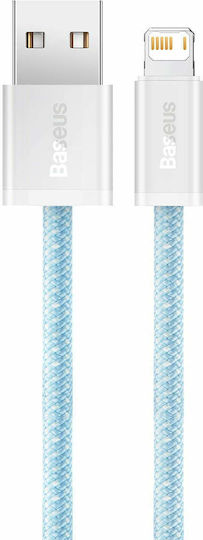 Baseus Dynamic Плетена USB-A към Lightning кабел Син 1м (CALD000403)