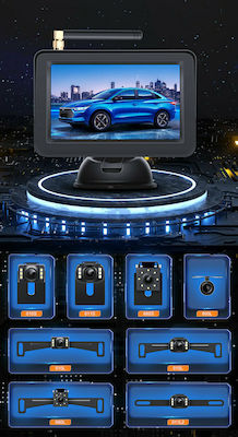 Wireless Waterproof Car Reverse Camera with Screen and Night Vision Universal